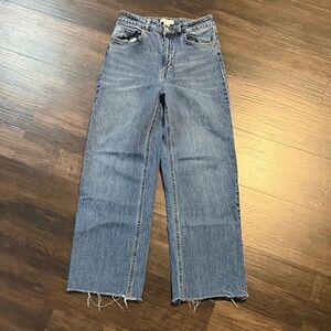 H&M Straight Leg Blue Jeans for Women
